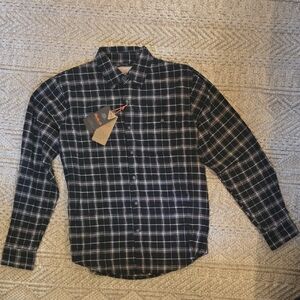 Hawke & Co Men's Black and White Checkered Shirt